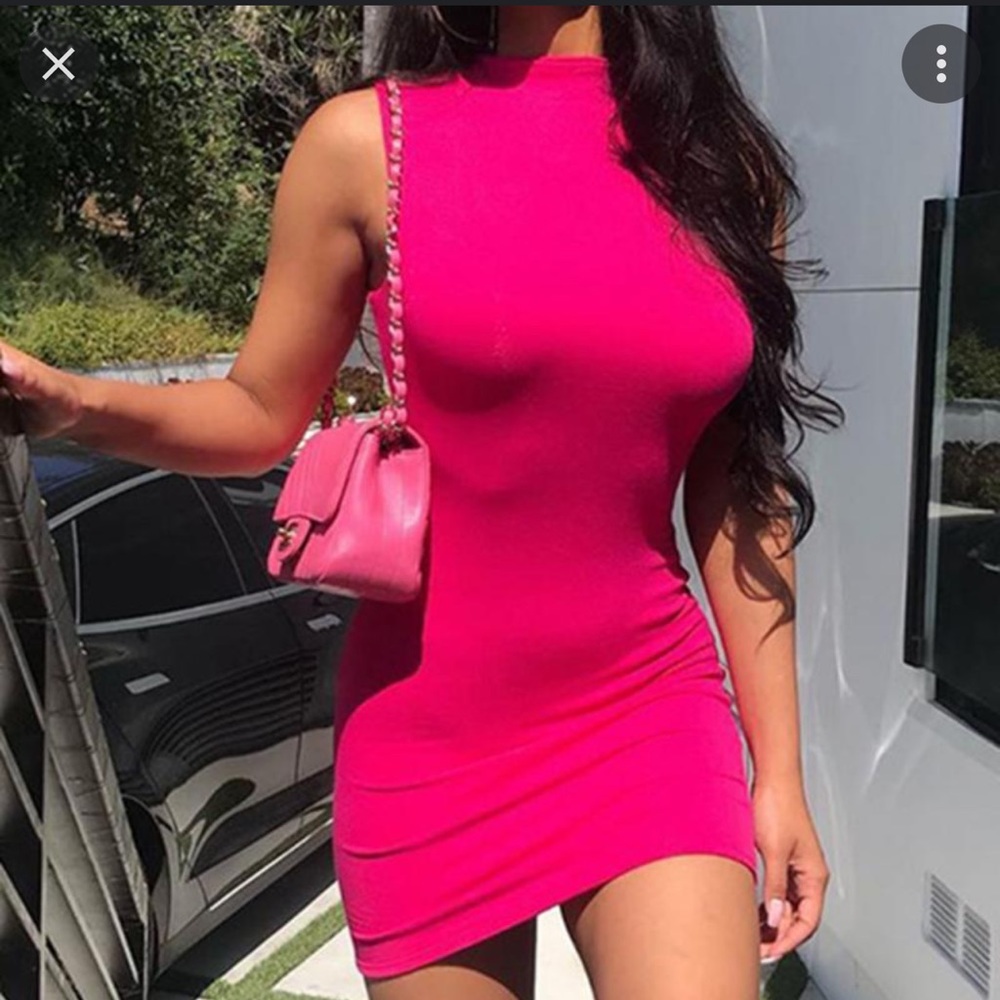 Naked Wardrobe Neon Mini Dress